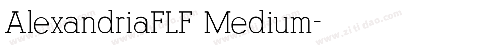 AlexandriaFLF Medium字体转换